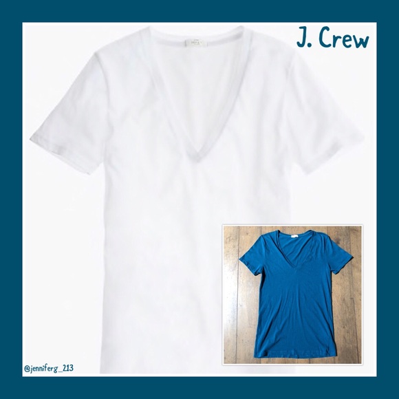 J. Crew Tops - J. Crew Tissue V-Neck Tissue T-Shirt 100% Cotton M